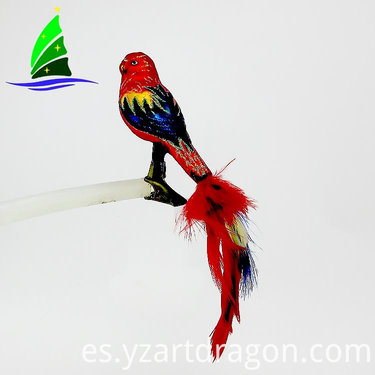 Ornamento de cristal del pájaro de la Navidad Glass Christmas Bird Ornament